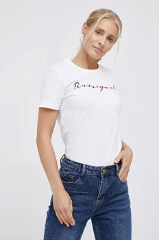 foto бавовняна футболка rossignol колір білий