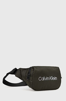 foto сумка на пояс calvin klein колір зелений
