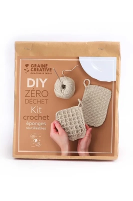 Podrobnoe foto набір для в'язання гачком graine creative diy kit - reusable sponges