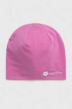 foto дитяча шапка broel apollonia колір рожевий з тонкого трикотажу