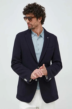 foto вовняний піджак boss колір синій