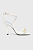 foto шкіряні сандалі tommy hilfiger th chain feminine heel sandal колір білий