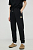 foto бавовняні спортивні штани marc o'polo чоловічі колір чорний з аплікацією