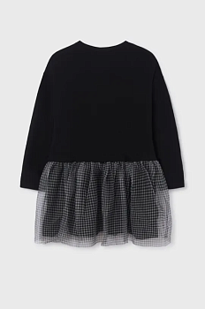 foto дитяча сукня mayoral колір чорний mini розкльошена