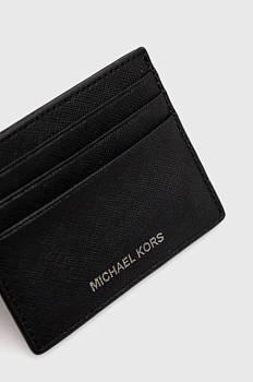 foto шкіряний чохол на банківські карти michael kors чоловічий колір чорний