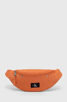 foto сумка на пояс calvin klein jeans колір помаранчевий