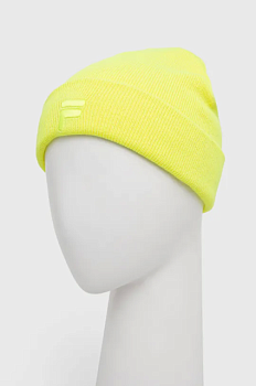 foto шапка fila колір жовтий з товстого трикотажу
