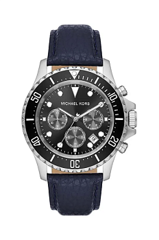 foto годинник michael kors чоловічий колір чорний