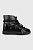 foto шкіряні чоботи inuikii gloss колір чорний 75202-007