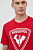 foto бавовняна футболка rossignol колір червоний з принтом