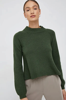 foto светр з домішкою кашеміру sisley жіночий колір зелений