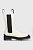 foto шкіряні черевики karl lagerfeld biker ii жіночі колір білий на плоскому ходу
