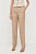 foto штани з домішкою льону luisa spagnoli колір бежевий широке висока посадка
