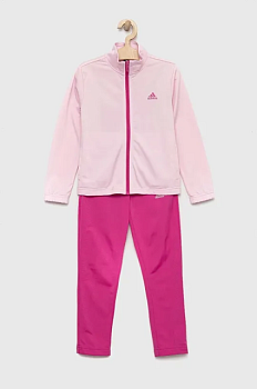 foto дитячий спортивний костюм adidas g bl колір рожевий