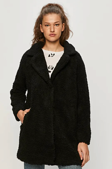 foto пальто only жіноче колір чорний перехідне