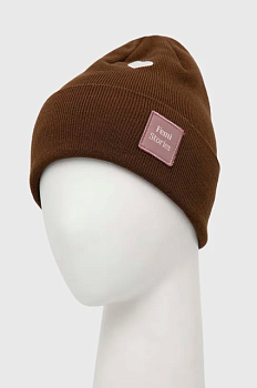 foto шапка femi stories колір коричневий з товстого трикотажу