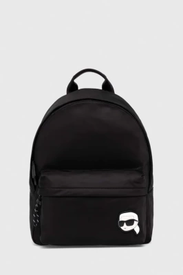 Podrobnoe foto рюкзак karl lagerfeld чоловічий колір чорний великий з аплікацією