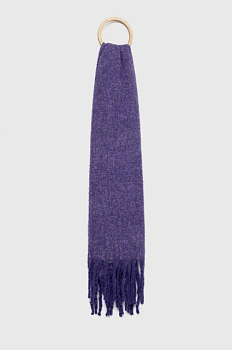 foto шарф answear lab жіночий колір фіолетовий візерунок
