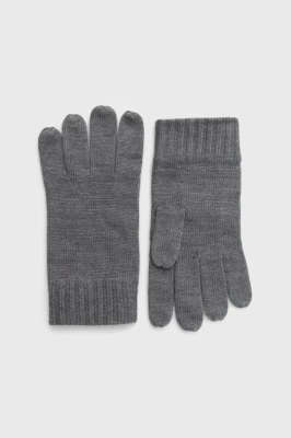 Podrobnoe foto вовняні рукавички polo ralph lauren чоловічі колір сірий