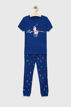 foto дитяча бавовняна піжама polo ralph lauren візерунок