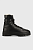 foto шкіряні черевики patrizia pepe жіночі колір чорний на платформі утеплене