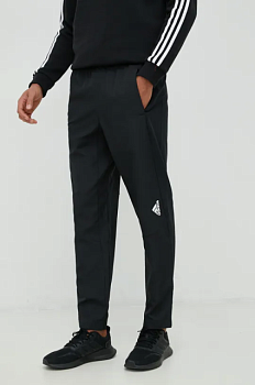 foto штани для тренувань adidas performance designed for movement чоловічі колір чорний однотонні
