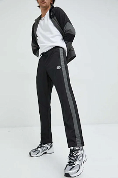 foto спортивні штани unfair athletics чоловічі колір чорний з аплікацією