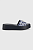 foto шкіряні шльопанці tommy hilfiger th slip on sandal flatform mono жіночі колір синій на платформі fw0fw07244