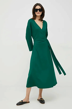 foto сукня tommy hilfiger колір зелений midi пряма