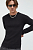 foto бавовняний светр solid чоловічий колір чорний легкий