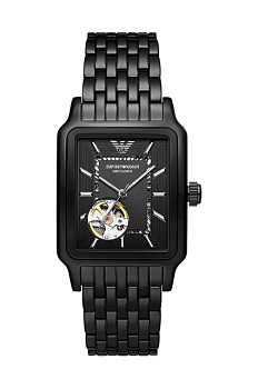 foto годинник emporio armani чоловічий колір чорний