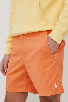 foto шорти polo ralph lauren чоловічі колір помаранчевий