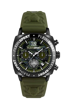 foto годинник plein sport чоловічий колір зелений