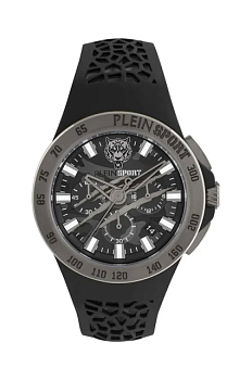 foto годинник plein sport чоловічий колір чорний