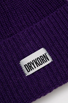 foto вовняна шапка drykorn fraso колір фіолетовий вовна