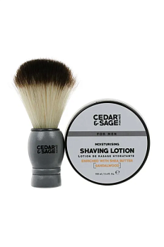 foto міні-набір для гоління cedar & sage mini shaving 2-pack