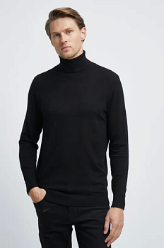 foto светр medicine чоловічий колір чорний легкий гольф
