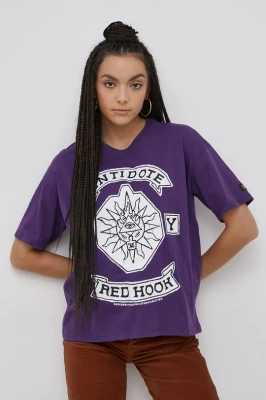 Podrobnoe foto бавовняна футболка superdry колір фіолетовий