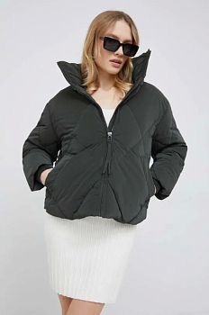 foto куртка vero moda жіноча колір сірий перехідна
