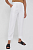foto льняні штани emporio armani жіночі колір білий широке висока посадка