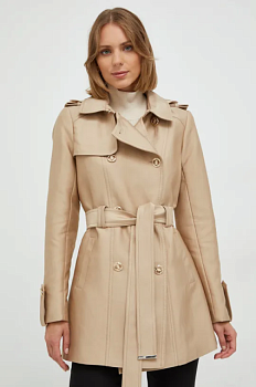 foto пальто morgan жіночий колір бежевий перехідний