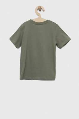Podrobnoe foto бавовняна футболка для немовлят birba&trybeyond колір зелений з аплікацією