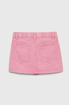 foto дитяча джинсова спідниця united colors of benetton колір рожевий mini пряма