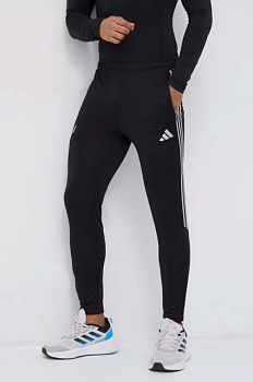 foto штани для тренувань adidas performance messi колір чорний з аплікацією
