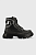 foto шкіряні черевики karl lagerfeld kl43555 trekka max жіночі колір чорний на плоскому ходу