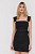 foto бавовняна сукня patrizia pepe колір чорний mini облягаюча