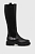 foto шкіряні чоботи wojas жіночі колір чорний на плоскому ходу