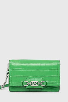 foto шкіряна сумка michael michael kors колір зелений