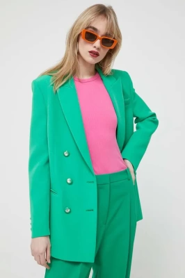 Podrobnoe foto піджак chiara ferragni жіноча колір зелений двобортний