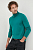 foto вовняний светр boss чоловічий колір зелений легкий гольф